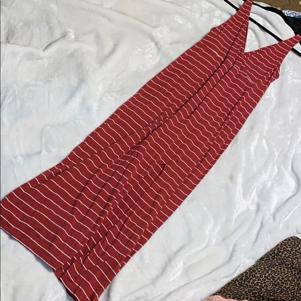 Express mauve maxi dress with slit